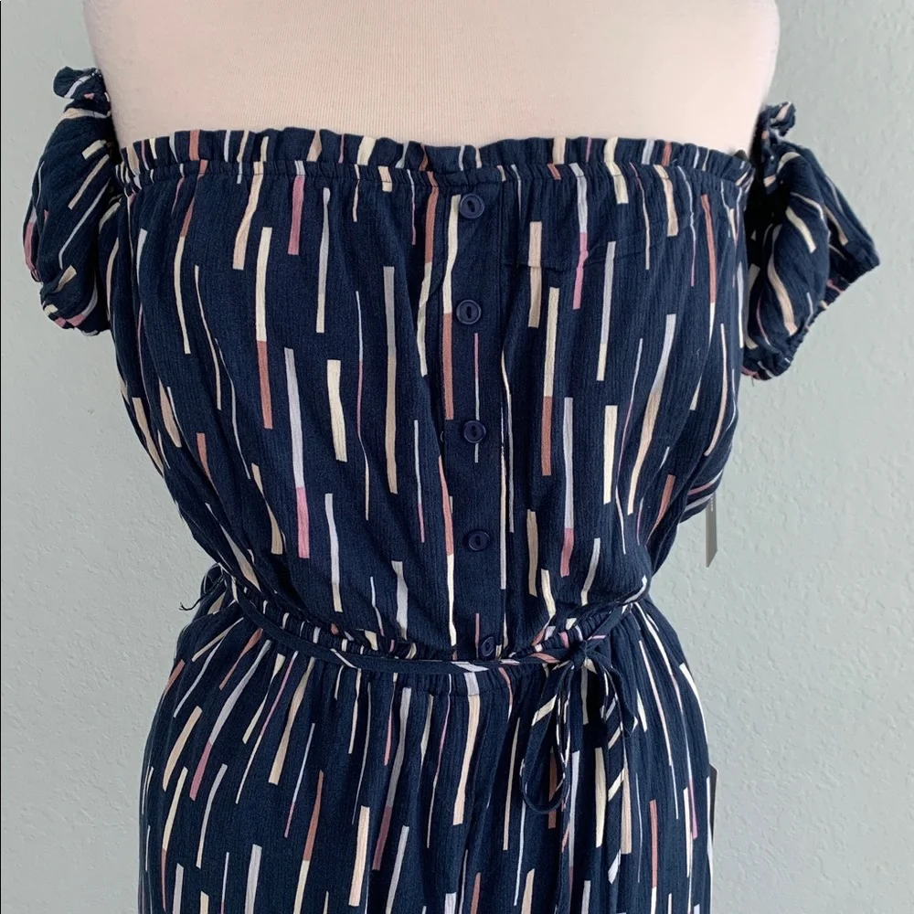 Lulus True Radiance Off-the-Shoulder Jumpsuit NWT